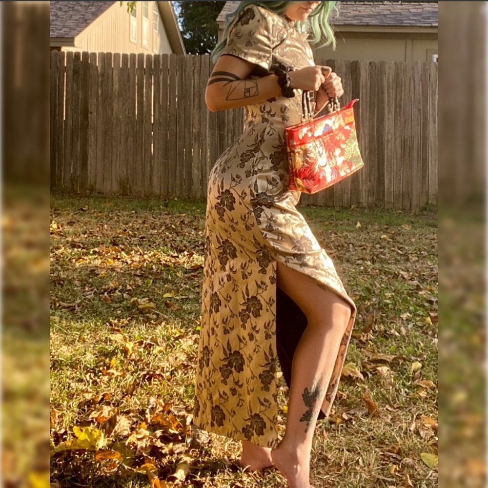Amazing handmade vintage mandarin dress